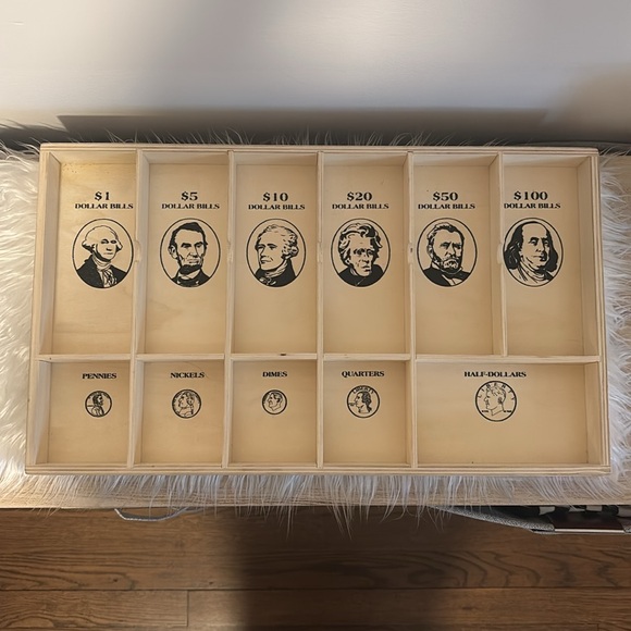 Melissa & Doug Money Counting Tray from the Play Money Set 💵 - Picture 7 of 7